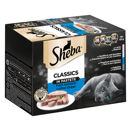 Ekonomipack: Sheba 144 x 85 g portionsform - Classics in Pastete