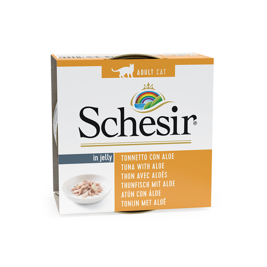 Ekonomipack: Schesir gelé 48 x 85 g - Tonfisk & Aloe