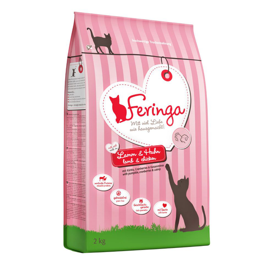 Ekonomipack: Feringa torrfoder 12 / 13 kg Adult Lamm & Huhn 12 kg (6 x 2 kg)