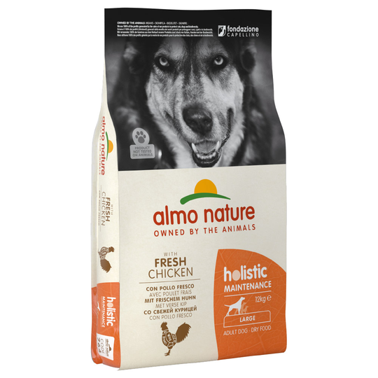 Almo Nature Holistic Adult Large Kyckling & ris - Ekonomipack: 2 x 12 kg