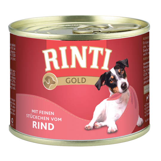 RINTI Gold 12 x 185 g - Nötkött