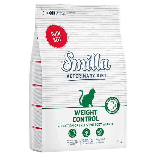 Smilla Veterinary Diet Weight Control Beef - Ekonomipack: 2 x 4 kg