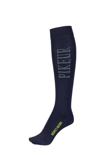 Pikeur® Ridstrumpa - Respect Nature - Navy / Grey (35-38)