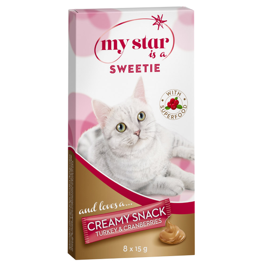My Star is a Sweetie - Turkey & Cranberry Creamy Snack Superfood - Ekonomipack: 24 x 15 g