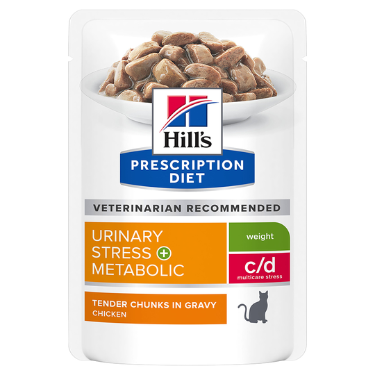 Hill's Prescription Diet c/d Multicare Stress + Metabolic Chicken - Ekonomipack: 24 x 85 g