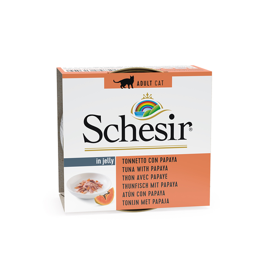 Ekonomipack: Schesir Fruit 24 x 75 g - Tonfisk & papaya