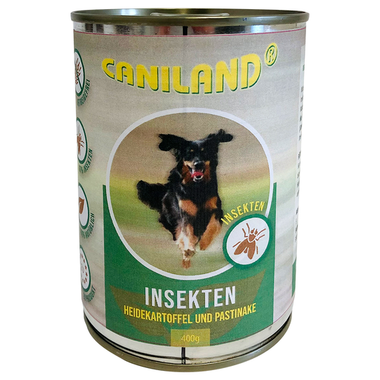 Caniland Insect våtfoder - Ljungpotatis & palsternacka 6 x 400 g