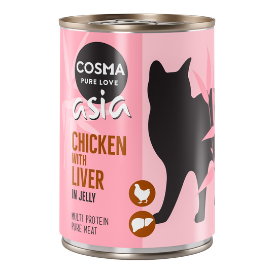 12 x 400 g Cosma Original & Cosma Asia till sparpris! - Asia Kyckling & kycklinglever