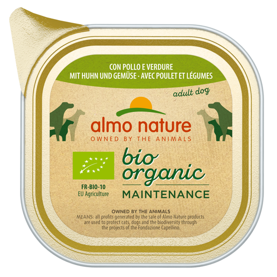 Ekonomipack: Almo Nature BioOrganic Maintenance 30 x 100 g - Eko kyckling & eko grönsaker