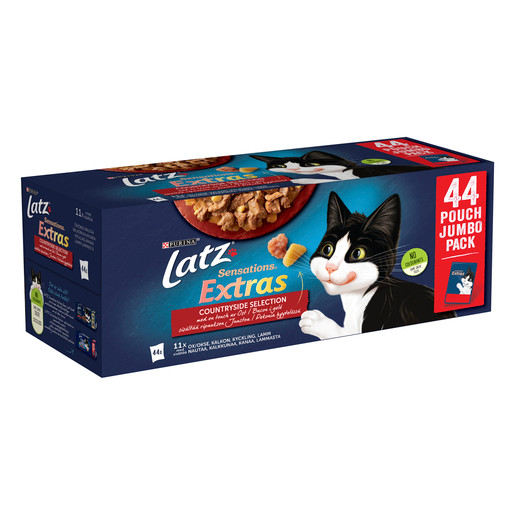 Sensations Extra Countryside Selection Våtfoder till Katt med Ost & Bacon - 44 x 85 g