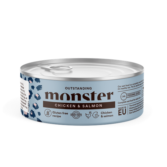 Cat Adult Chicken & Salmon - 6 x 100 g