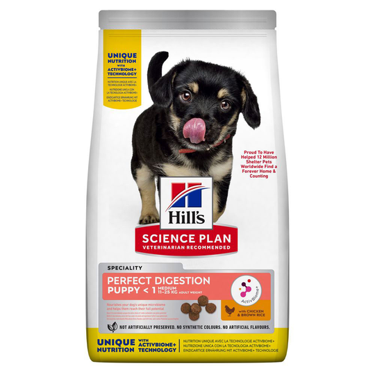 Hill's Science Plan hundfoder till sparpris! - Puppy Medium Perfect Digestion (14 kg)