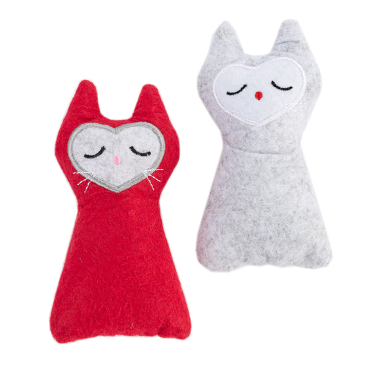 zoolove Felt Cat Set kattleksak - 2 st