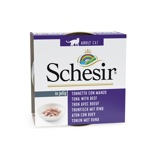 Schesir i gelé 6 x 85 g - Tonfisk & nötkött