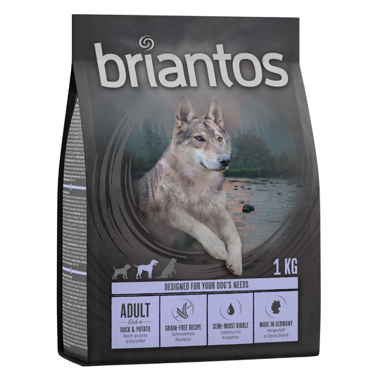 Prova-på-pris! 1 kg Briantos Grainfree till specialpris! - Grain Free Soft Adult Anka & potatis 1 kg