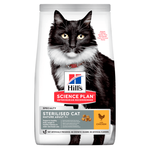 Mature Sterilised Cat 7+ torrfoder med kyckling - 1,5 kg