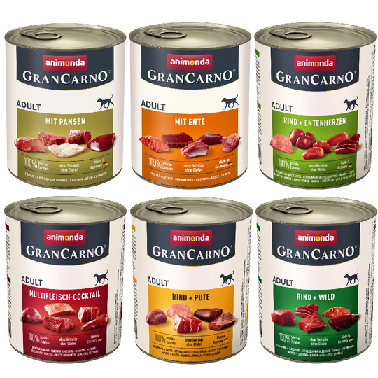 Animonda GranCarno Original Adult 6 x 800 g - Mix II (6 sorter)