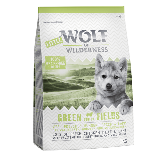 1 kg Wolf of Wilderness till sparpris! - Junior Green Fields - Lamb
