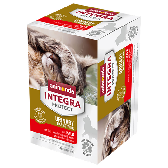 Animonda Integra Protect Adult Urinary Struvitsten 6 x 100 g - Med kalv