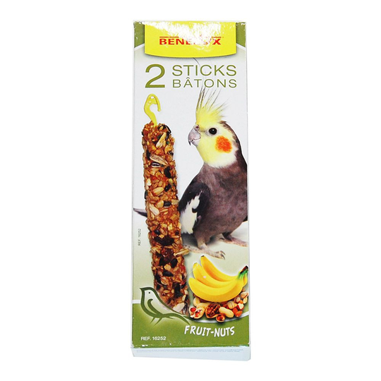 Benelux Nöt- & banansticks till Nymfparakiter 110 g