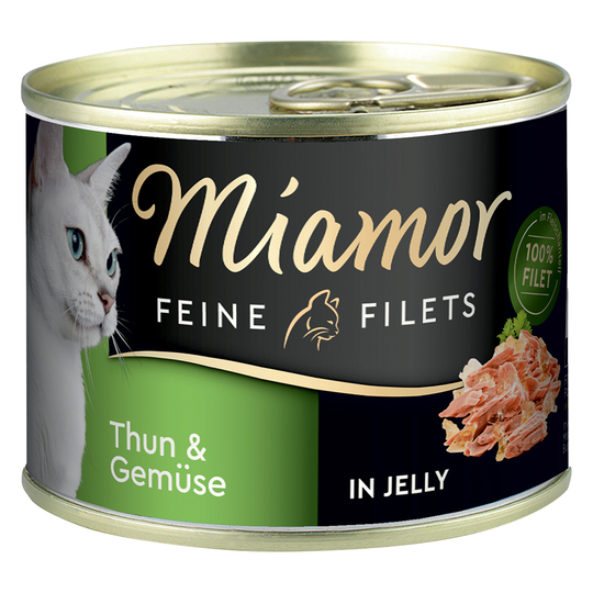 Miamor Fine Filets 6 x 185 g - Tonfisk & grönsaker i gelé