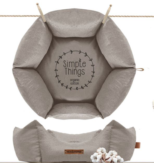 M&P Bio Simple Things Hexagonal Hund/Katt- bädd (Beige)