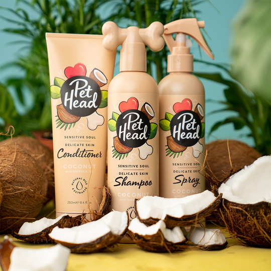 Pet Head Sensitive Soul - Set 3 delar (schampo, balsam, spray)