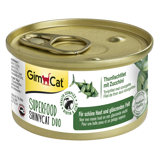 Provpack: GimCat Superfood ShinyCat Duo 6 x 70 g Ekonomipack: 12 x 70 g (4 sorter)