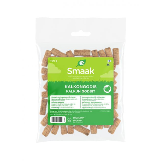 Smaak Hundgodis Kalkon 100 g