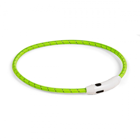 Basic Nylon LED-halsband (Grön)