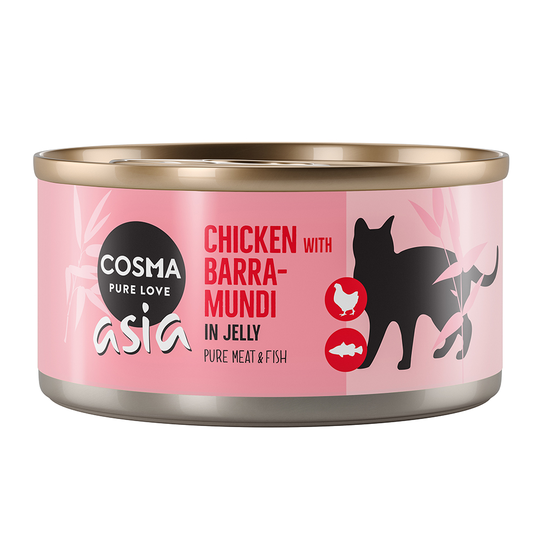 Ekonomipack: Cosma Asia in Jelly 24 x 170 g - Tonfisk & braxen