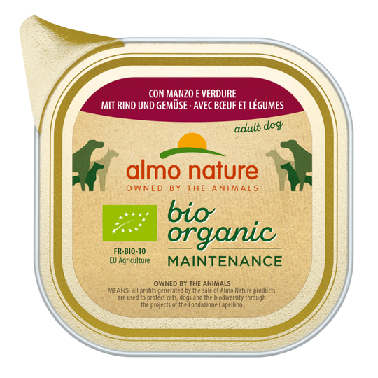 Ekonomipack: Almo Nature BioOrganic Maintenance 30 x 100 g - Eko nötkött & eko grönsaker