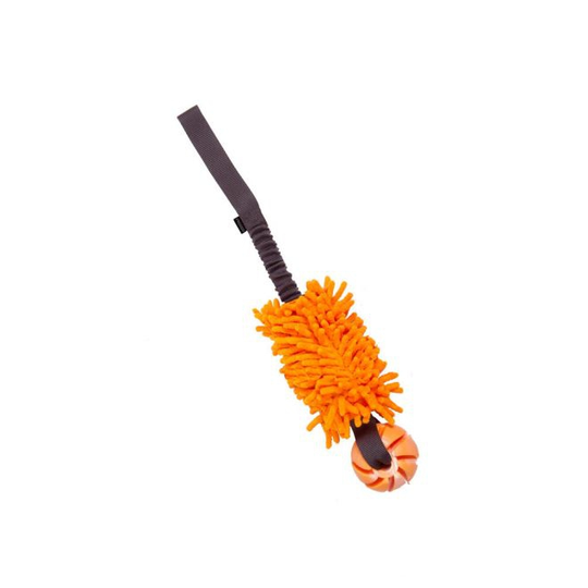 ProDog Bungee Mopp m Gummiboll (Orange)
