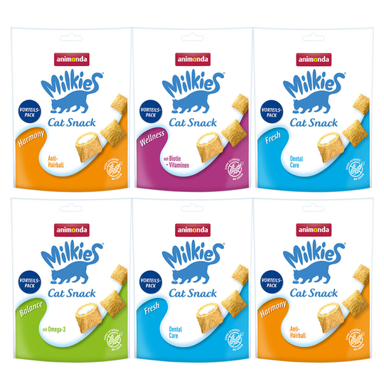 Animonda Milkies Mixpack - Ekonomipack: 24 x 120 g (4 sorter)