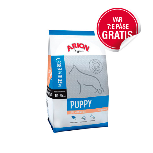Puppy Medium Breed Lax & Ris - 3 kg
