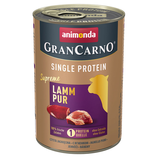 Animonda GranCarno Adult Single Protein Supreme 24 x 400 g - Lamm Pur