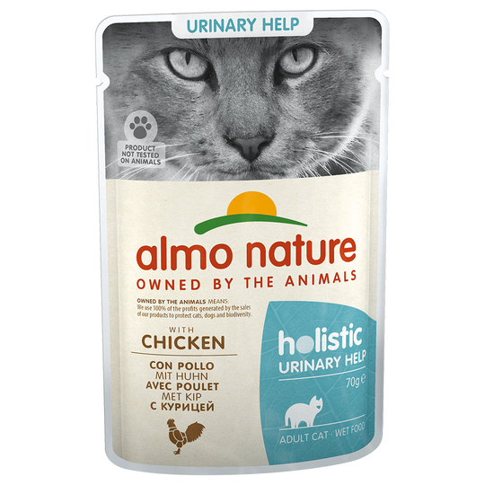 Almo Nature Holistic Urinary Help portionspåse - 24 x 70 g med kyckling