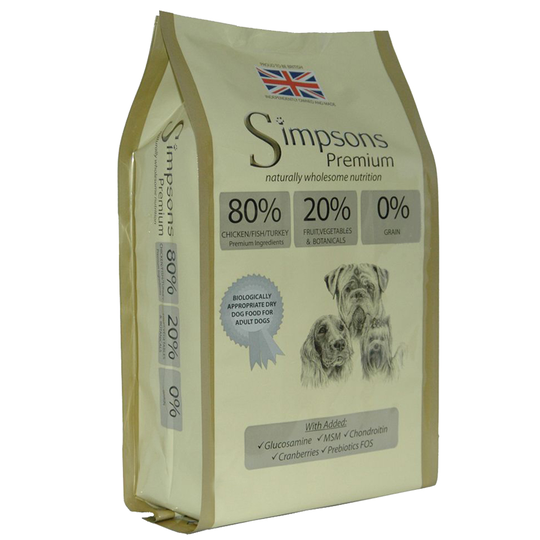 Ekonomipack: Simpsons Premium 2 x 12 kg - 80/20 Mixed Meat & Fish