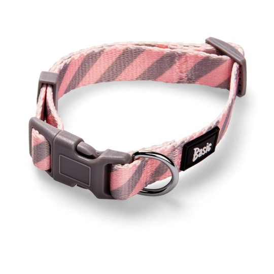 Basic Marshmallow Valphalsband Rosa & Grå (2 x 33-50 cm)