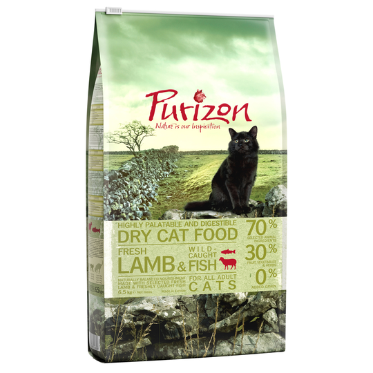 Ekonomipack: Purizon torrfoder 2 x 6,5 kg - Adult Lamb & Fish