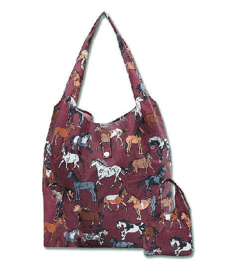 Eco Chic Hopvikbar Shoppingkasse - Bordeaux