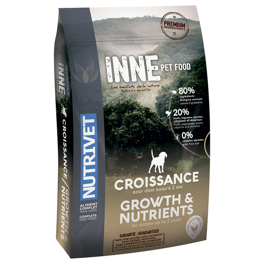 Nutrivet Inne Dog Growth - Ekonomipack: 2 x 12 kg