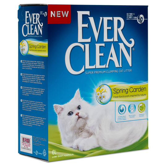 Ever Clean® Spring Garden klumpande strö - Ekonomipack: 2 x 6 l