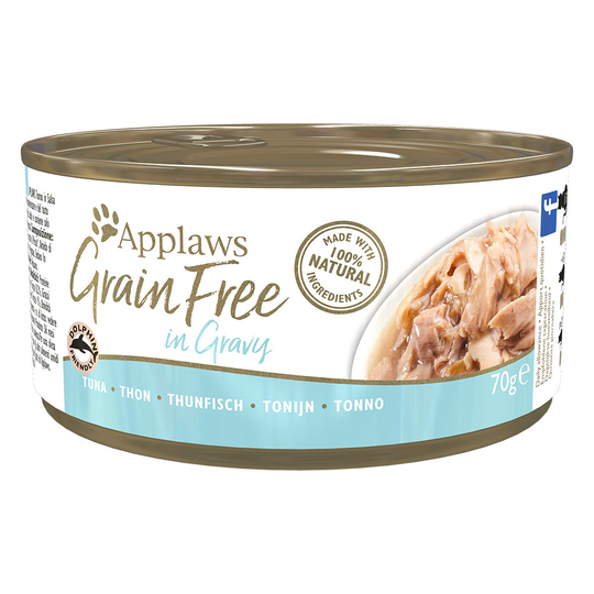 Applaws Grainfree in Gravy 6 x 70 g - Tonfisk