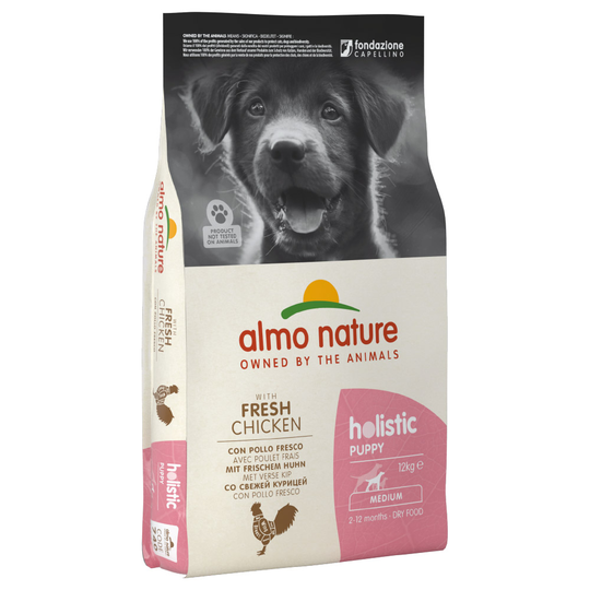 Almo Nature Holistic Medium Puppy Kyckling & ris - 12 kg
