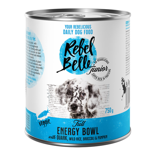 Ekonomipack: Rebel Belle 12 x 750 g - Junior Full Energy Bowl - vegetariskt