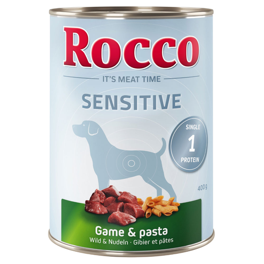 Sparpris! Rocco Sensitive 6 x 400 g - Vilt & pasta