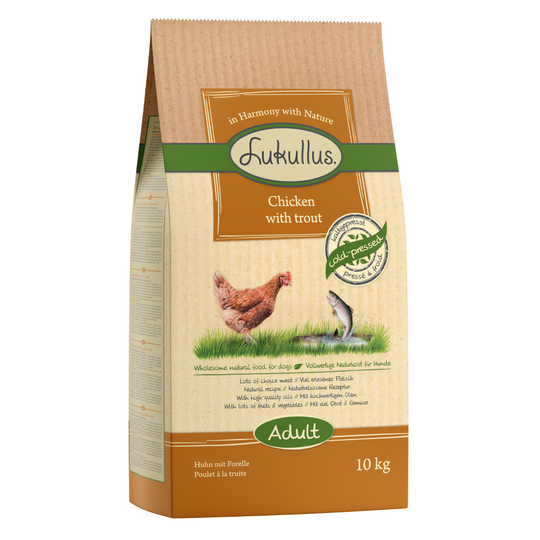 Lukullus Kyckling & öring - Ekonomipack: 2 x 10 kg