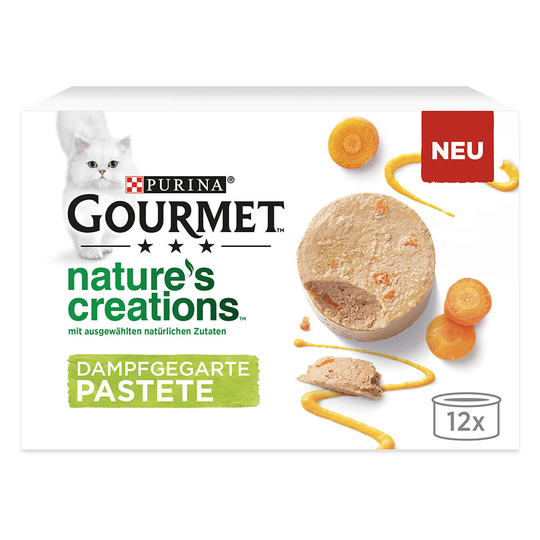 8 + 4 på köpet! 12 x 85 g Gourmet Nature's Creations - Paté: Lax & gröna bönor