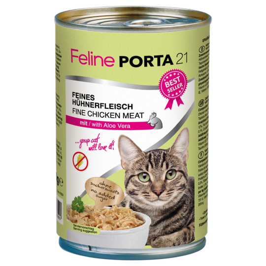 Ekonomipack: Porta 21, 24 x 400 g - 4 blandade sorter av kyckling & tonfisk